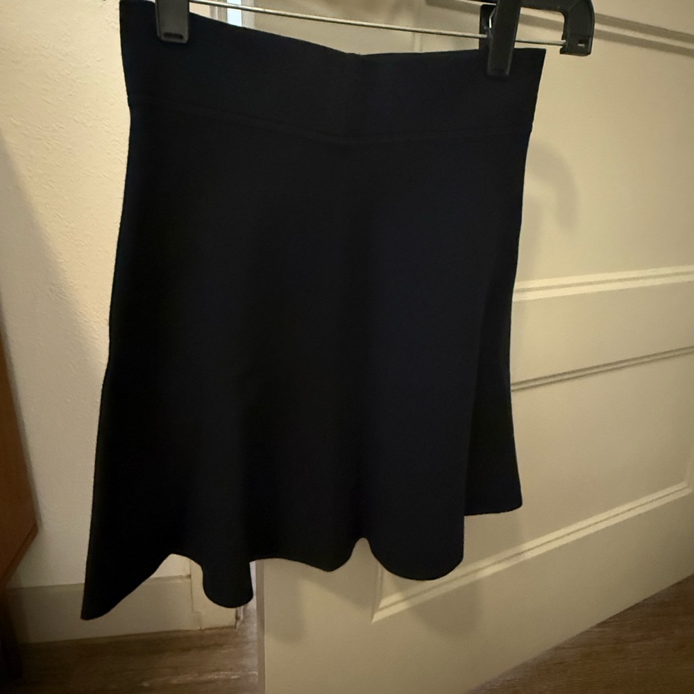 Theory A-line Navy Skirt